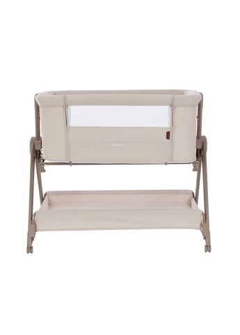 Детская приставная кроватка с матрасом передвижная Gracia CRL-16502 Linen Beige с рождения CARRELLO (390784256)
