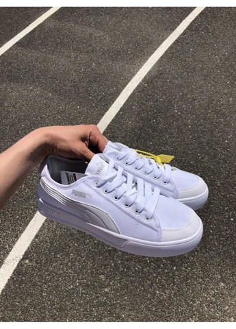 Білі всесезонні puma basket black/white (m) Vakko