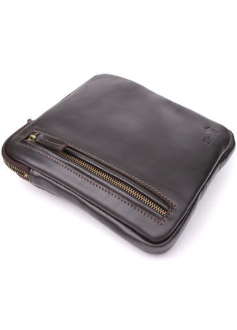 Елегантна чоловіча сумка з гладкої натуральної шкіри 23150 Shvigel (366880624)