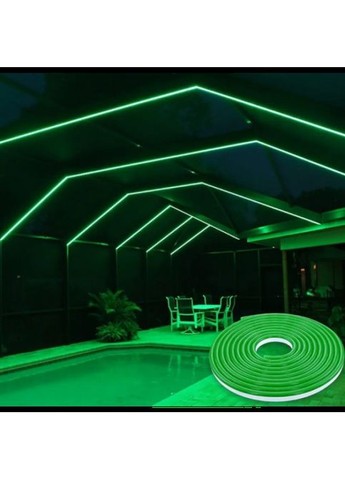 Світлодіодна неонова стрічка NEON 220В JL 2835-120 G IP65 герметична 5 метрів Зелена Zelmer (297442673)