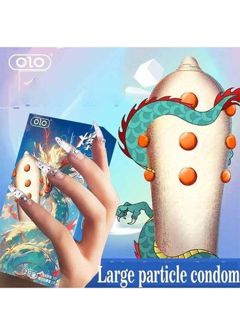 Презервативы с шипами супертонкий Nine Dragon 2 шт. OLO (366891915)