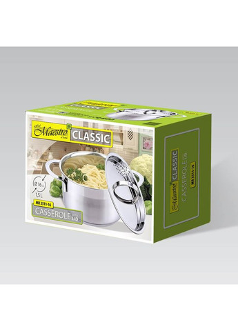 Каструля з кришкою MR-3511-24 5 л 24 см Maestro (348133389)