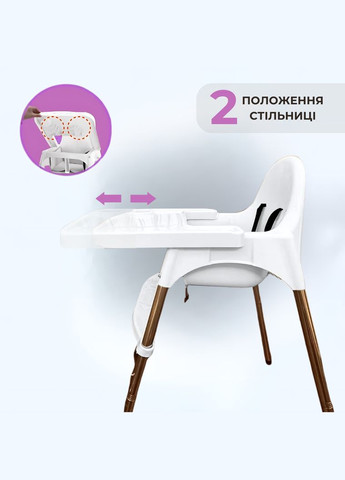 Детские стульчики для кормления с пластиковым столом складной конструкцией и подножкой Niki Light (317268398)