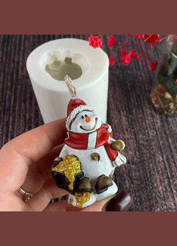 Форма для свечей - Снеговик с сокровищем 5Candles (322244405)