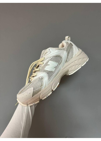 КРОССОВКИ ЖЕНСКИЕ NEW BALANCE 530 CREAM НЬЮ БЕЛАНС 530 No Brand бежевые демисезоны (369389474)