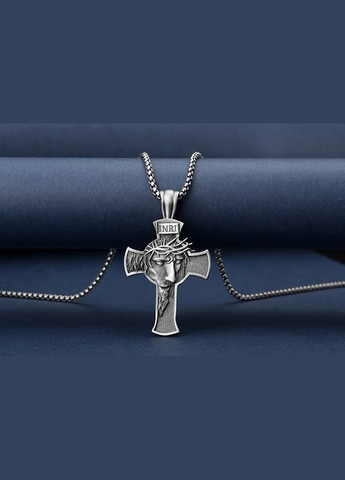 Кулон із ланцюжком Кулон мужской на шею Крест Цепочка с крестиком амулет оберег STORE 127 (328602660)