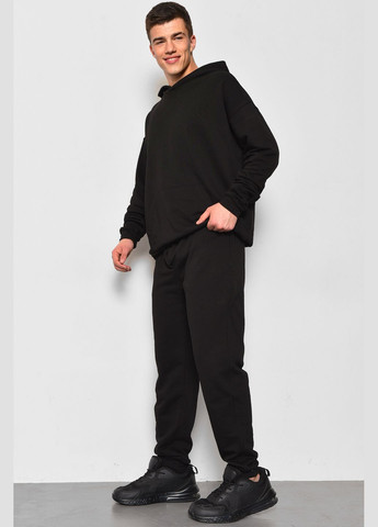 Чорний демісезонний спортивний костюм чоловічій чорного кольору брючний Let's Shop