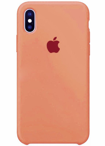 Чехолнакладка Silicone Case Apple iPhone X/XS Orange Toto (301781695)