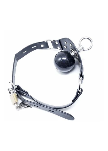 Кляп кулька в рот БДСМ з кільцем чорного кольору Bdsm4u (382540759)