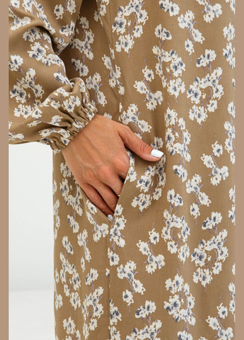 Бежевое кэжуал, джинсовое платье мерид Ри Мари