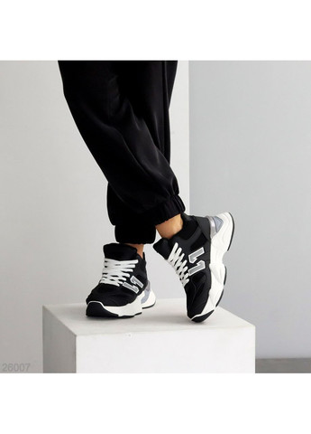 Демисезонные кроссовки No Brand чёрные демисезоны (370368607)