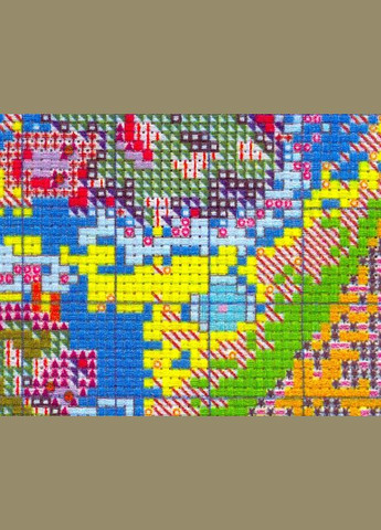 Набор для вышивания по нанесённой на канву схеме "Fantasy pasture". AIDA 14CT printed 22*29 см Joy Sunday (313613595)