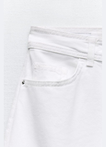 Белая кэжуал однотонная юбка Zara клешированная