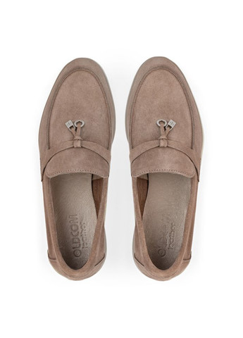 Oldcom Лофери жіночі замшеві Ari капучіно лофери темно-бежевий з натуральна замша, — демісезон (360870297)