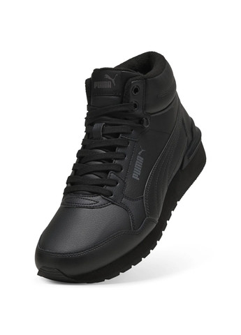 Чорні кросівки чоловічі st runner v4 mid black 402893-01 Puma