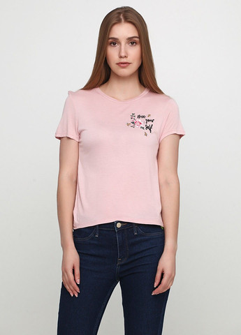 Розовая всесезон футболка H&M