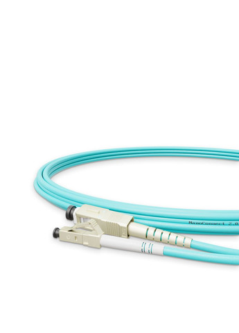 Патч-корд оптичний SC/UPC-LC/UPC Бірюзовий LSZH, Multimode OM3 (MM), Simplex, 2мм - 3 м NanoConnect (299337858)