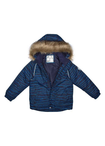 Темно-синя куртка зимова marinel, р.98, темно-синій з принтом () Huppa 17200030-12586-098