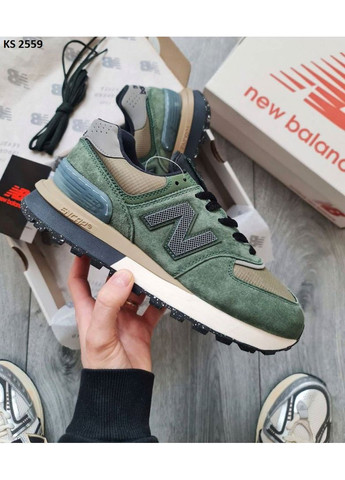 КРОССОВКИ ЖЕНСКИЕ NEW BALANCE 574 STONE ISLAND GREEN GRAY НЬЮ БЕЛАНС 574 No Brand серые демисезоны (368888321)