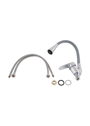 Змішувач для кухні Tani з гнучким виливом (k40) LDTAN008F3GCR39507 Chrome/Grey LIDZ 008F3 (351898530)
