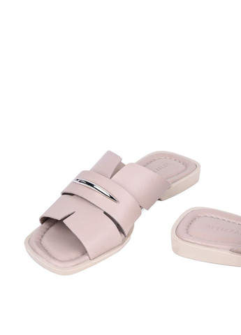 Жіночі Шльопанці 026 39617 Сірий Шкіра Attizzare (330179841)