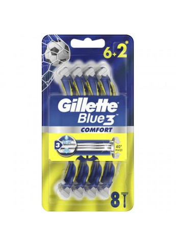 Бритва (7702018604319) Gillette blue 3 comfort одноразова 8 шт. (268147602)