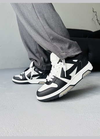 Кроссовки женские и мужские Off-White Out of Office Black White | Офф-Вайт черные No Brand чёрные демисезоны (342059636)