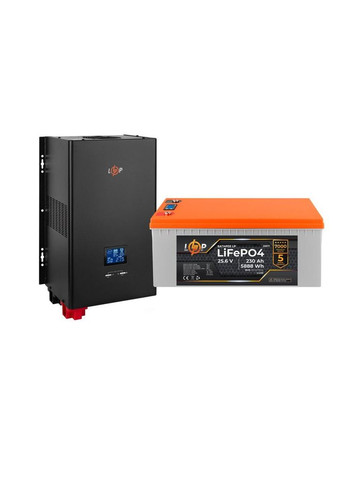 Комплект резервного живлення ДБЖ + батарея LiFePO4 (UPS W3600+ АКБ LiFePO4 5888W) LogicPower (283022618)