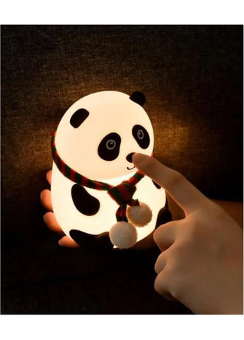 Нічник настільна лампа дитячий світильник на кумуляторі в спальню на стіл USB силіконова Панда 12 см Panda (293246260)