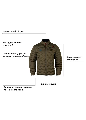 Зеленая демисезонная куртка harkila clim8 insulated green No Brand