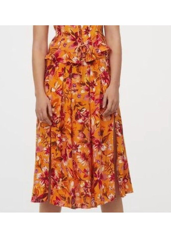 Оранжевая повседневный юбка H&M