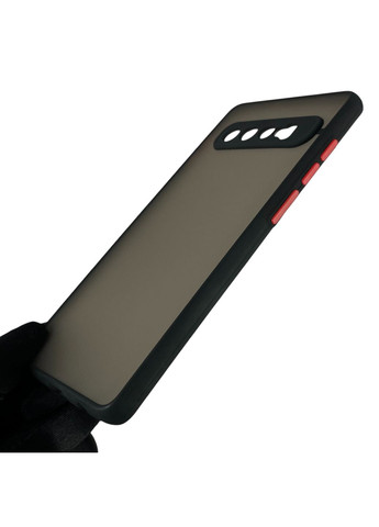 Чехол для Galaxy S10 Plus матовый с высокими бортами с защитой камеры на самсунг с10 плюс чёрный Samsung (366022108)