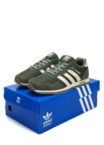 Оливкові кросівки чоловічі adidas демісезон No Brand CL Moss Beige