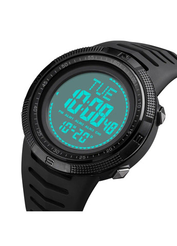 Часы мужские спортивные с компасом 2147 Compass (Черные с белым циферблатом) Skmei (314483293)