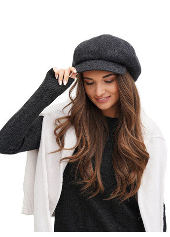 Кепка жіноча восьмиклинка сіра вовняна VECONS Восьмиклинка — додає об'єму та стильності (319170493)