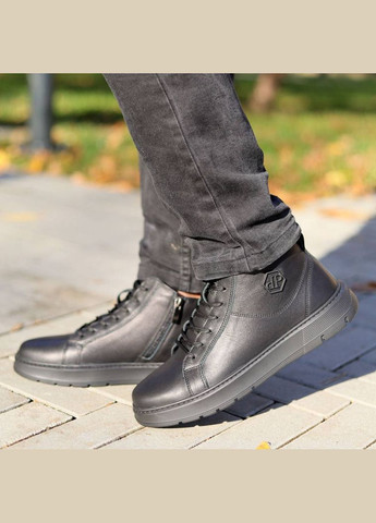 Черные осенние ботинки мужские Zumer