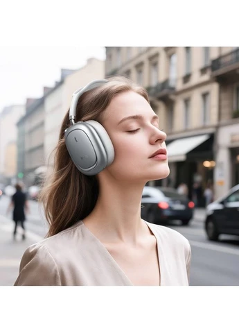 Беспроводные накладные наушники W68 Calma ANC noise-canceling BT headphones(App) Silver Hoco (394048601)
