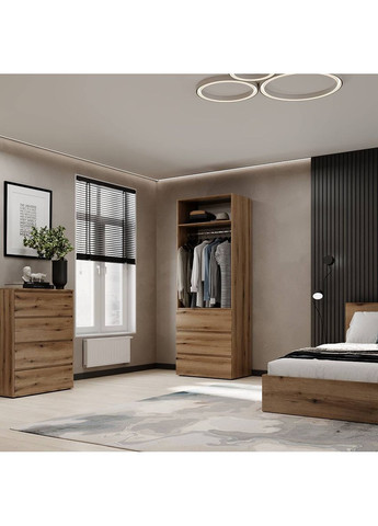 Шкаф распашной 2 Light 800x2200x500 Дуб Эвок (LT12100000000) Art In Head (341676625)