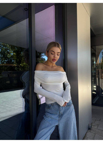 Лонгслив с открытыми плечами. Україна (360548534)