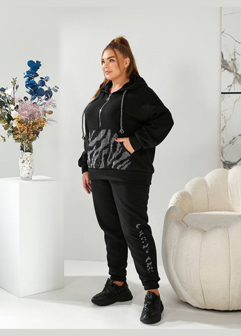 Жіночий теплий спортивний костюм двійка колір пляшка New Trend (306717526)