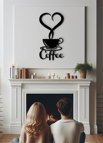 Дерев'яна картина на кухню, декор в кімнату "Львівська кава", мінімалістичний стиль 25х13 см Woodyard (291842630)