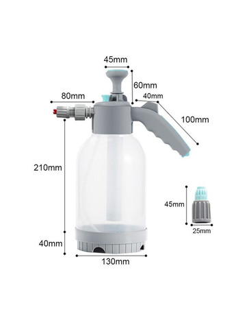 Піногенератор для миття пінник для автомийки розпилювач помповий 2 л (R051169) Bodasan (317297239)