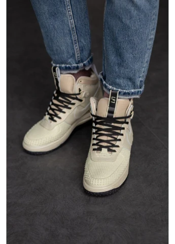 КРОСІВКИ ЖІНОЧІ NIKE LUNAR FORCE 1 DUCKBOOT НАЙК ДАКБУТ No Brand бежеві демісезони (368883862)