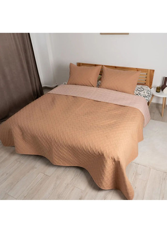 Євро покривало 220*240 см з наволочками 50*70 см, двостороннє Бежеве (23940220240) ТЕП (365851869)