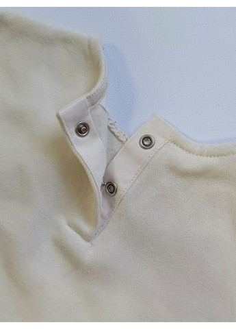 H&M світшот однотонний молочний повсякденний бавовна