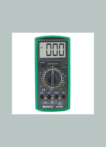 Мультиметр цифровой BK9205B с функцией автоотключения (ток до 20А) Baku (277814493)