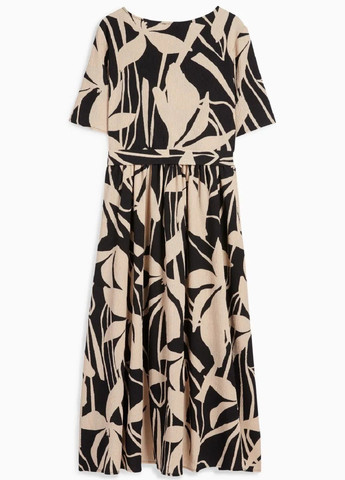 Черное повседневный платье C&A с цветочным принтом