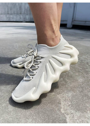 Белые демисезонные кроссовки мужские adidas yeezy boost 450 cloud white адидас изи буст No Brand