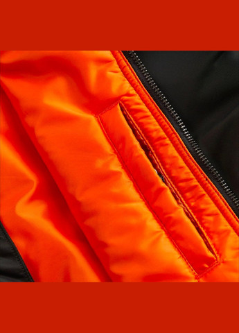 Черная демисезонная куртка бомбер H&M