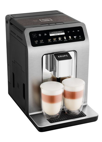 Кофемашина Evidence, 2.3л, зерно+молотая, автомат.капуч, ОLED диспл, авторецептов 19, серо-черный Krups (315030359)